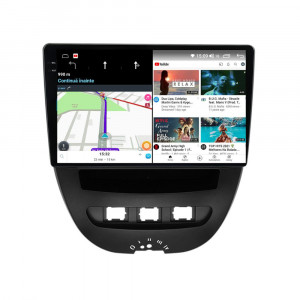 Navigatie dedicata cu Android Citroen C1 I 2005 - 2014, 12GB RAM, Radio GPS Dual Zone, Display 2K QLED 10.36" Touchscreen, Internet Wi-Fi si slot SIM 4G, Bluetooth, MirrorLink, USB, Waze 99437