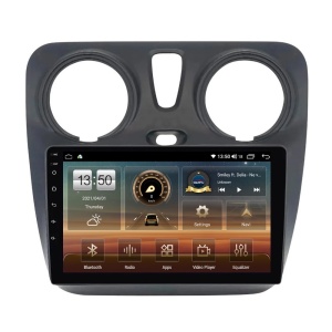Navigatie dedicata cu Android Dacia Lodgy dupa 2012, 2GB RAM, Radio GPS Dual Zone, Display HD QLED 9" Touchscreen, Internet Wi-Fi si slot SIM 4G, Bluetooth, MirrorLink, USB 100260657