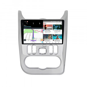 Navigatie dedicata cu Android Dacia Logan I 2008 - 2013, 8GB RAM, Radio GPS Dual Zone, Display 2K QLED 9.5" Touchscreen, Internet Wi-Fi si slot SIM 4G, Bluetooth, MirrorLink, USB, Waze 110097