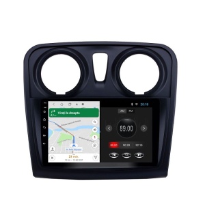 Navigatie dedicata cu Android Dacia Sandero II 2012 - 2020, 1GB RAM, Radio GPS Dual Zone, Display HD IPS 9" Touchscreen, Internet Wi-Fi, Bluetooth, MirrorLink, USB 100527807