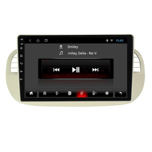 Navigatie dedicata cu Android Fiat 500 2007 - 2015, gri, 1GB RAM, Radio GPS Dual Zone, Display HD IPS 9" Touchscreen, Internet Wi-Fi, Bluetooth, MirrorLink, USB 100486407