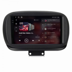 Navigatie dedicata cu Android Fiat 500X dupa 2014, 12GB RAM, Radio GPS Dual Zone, Display 2K QLED 9.5" Touchscreen, Internet Wi-Fi si slot SIM 4G, Bluetooth, MirrorLink, USB, Waze 96447