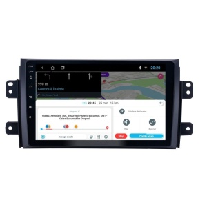 Navigatie dedicata cu Android Fiat Sedici 2006 - 2015, 1GB RAM, Radio GPS Dual Zone, Display HD IPS 9" Touchscreen, Internet Wi-Fi, Bluetooth, MirrorLink, USB 100509747