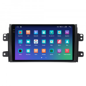 Navigatie dedicata cu Android Fiat Sedici 2006 - 2015, 8GB RAM, Radio GPS Dual Zone, Display 2K QLED 9.5" Touchscreen, Internet Wi-Fi si slot SIM 4G, Bluetooth, MirrorLink, USB, Waze 110447