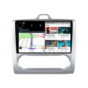 Navigatie dedicata cu Android Ford Focus II 2004 - 2011, clima automata, 12GB RAM, Radio GPS Dual Zone, Display 2K QLED 9.5" Touchscreen, Internet Wi-Fi si slot SIM 4G, Bluetooth, MirrorLink, USB, Waze 99367