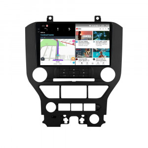 Navigatie dedicata cu Android Ford Mustang 2014 - 2021 fara navigatie originala, 12GB RAM, Radio GPS Dual Zone, Display 2K QLED 9.5" Touchscreen, Internet Wi-Fi si slot SIM 4G, Bluetooth, MirrorLink, USB, Waze 99747