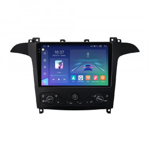 Navigatie dedicata cu Android Ford S-Max I / Galaxy II 2006 - 2015 cu navigatie originala, 4GB RAM, Radio GPS Dual Zone, Display 2K QLED 9.5" Touchscreen, Internet Wi-Fi si slot SIM 4G, Bluetooth, MirrorLink, USB