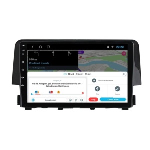 Navigatie dedicata cu Android Honda Civic X 2015 - 2021, 1GB RAM, Radio GPS Dual Zone, Display HD IPS 9" Touchscreen, Internet Wi-Fi, Bluetooth, MirrorLink, USB 100508937