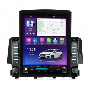 Navigatie dedicata cu Android Honda Civic X 2015 - 2021, 4GB RAM, Radio GPS Dual Zone, Touchscreen IPS 9.7" HD tip Tesla, Internet Wi-Fi si slot SIM 4G, Bluetooth, MirrorLink, USB