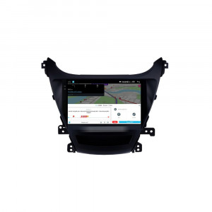 Navigatie dedicata cu Android Hyundai Elantra V 2014 - 2016, 4GB RAM, Radio GPS Dual Zone, Display 2K QLED 9.5" Touchscreen, Internet Wi-Fi si slot SIM 4G, Bluetooth, MirrorLink, USB, Waze 112067