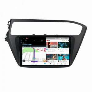 Navigatie dedicata cu Android Hyundai i20 2018 - 2020, 12GB RAM, Radio GPS Dual Zone, Display 2K QLED 9.5" Touchscreen, Internet Wi-Fi si slot SIM 4G, Bluetooth, MirrorLink, USB, Waze 99387
