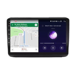 Navigatie dedicata cu Android Jeep Grand Cherokee IV 2014 - 2021, 4GB RAM, Radio GPS Dual Zone, Display HD QLED 9" Touchscreen, Internet Wi-Fi si slot SIM 4G, Bluetooth, MirrorLink, USB 100267497