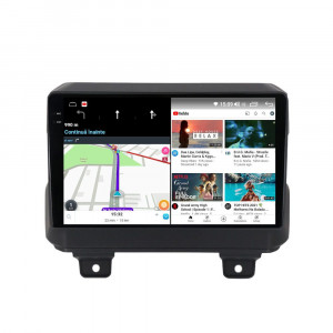 Navigatie dedicata cu Android Jeep Wrangler IV dupa 2018, 12GB RAM, Radio GPS Dual Zone, Display 2K QLED 9.5" Touchscreen, Internet Wi-Fi si slot SIM 4G, Bluetooth, MirrorLink, USB, Waze 99807