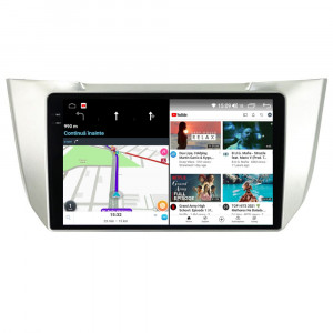 Navigatie dedicata cu Android Lexus RX 2003 - 2009, 4GB RAM, Radio GPS Dual Zone, Display 2K QLED 9.5" Touchscreen, Internet Wi-Fi si slot SIM 4G, Bluetooth, MirrorLink, USB, Waze 109567