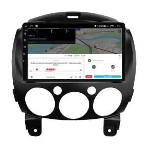 Navigatie dedicata cu Android Mazda 2 2007 - 2014, 4GB RAM, Radio GPS Dual Zone, Display HD QLED 9" Touchscreen, Internet Wi-Fi si slot SIM 4G, Bluetooth, MirrorLink, USB 100266177