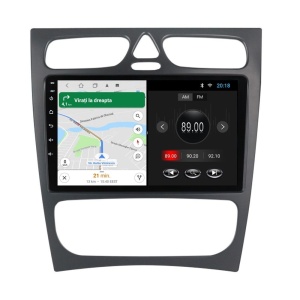 Navigatie dedicata cu Android Mercedes C-Class W203 2000 - 2004, 1GB RAM, Radio GPS Dual Zone, Display HD IPS 9" Touchscreen, Internet Wi-Fi, Bluetooth, MirrorLink, USB 100527957