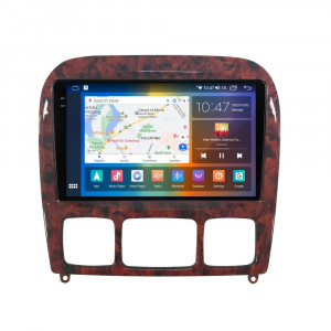 Navigatie dedicata cu Android Mercedes S-Class W220 1998 - 2005, 8GB RAM, Radio GPS Dual Zone, Display 2K QLED 9.5" Touchscreen, Internet Wi-Fi si slot SIM 4G, Bluetooth, MirrorLink, USB, Waze 108027