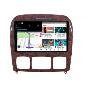 Navigatie dedicata cu Android Mercedes S-Class W220 1998 - 2005, 8GB RAM, Radio GPS Dual Zone, Display 2K QLED 9.5" Touchscreen, Internet Wi-Fi si slot SIM 4G, Bluetooth, MirrorLink, USB, Waze 111507