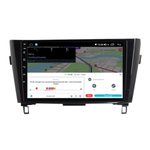 Navigatie dedicata cu Android Nissan Qashqai II 2014 - 2021, 4GB RAM, Radio GPS Dual Zone, Display HD QLED 10" Touchscreen, Internet Wi-Fi si slot SIM 4G, Bluetooth, MirrorLink, USB 100266537