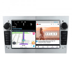 Navigatie dedicata cu Android Opel Zafira B 2005 - 2014, gri deschis, 2GB RAM, Radio GPS Dual Zone, Display HD IPS 7" Touchscreen, Internet Wi-Fi, Bluetooth, MirrorLink, USB, Waze 101347