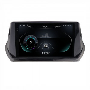 Navigatie dedicata cu Android Peugeot 2008 II dupa 2019, 12GB RAM, Radio GPS Dual Zone, Display 2K QLED 9.5" Touchscreen, Internet Wi-Fi si slot SIM 4G, Bluetooth, MirrorLink, USB, Waze 97407