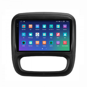 Navigatie dedicata cu Android Renault Trafic III 2014 - 2019, 4GB RAM, Radio GPS Dual Zone, Display 2K QLED 9.5" Touchscreen, Internet Wi-Fi si slot SIM 4G, Bluetooth, MirrorLink, USB, Waze 109287