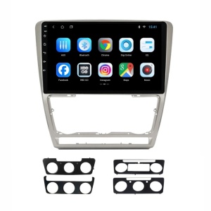 Navigatie dedicata cu Android Skoda Octavia II 2004 - 2013, gri, 1GB RAM, Radio GPS Dual Zone, Display HD IPS 10" Touchscreen, Internet Wi-Fi, Bluetooth, MirrorLink, USB 100480107