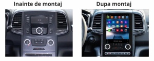 Navigatie dedicata cu Android tip tesla Renault Megane IV 2016 - 2020 fara navigatie originala, 8GB RAM, Radio GPS Dual Zone, Touchscreen IPS 9.7" HD, Internet Wi-Fi si slot SIM 4G, Bluetooth, MirrorLink, USB 100007857