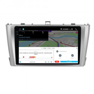 Navigatie dedicata cu Android Toyota Avensis 2009 - 2015, 8GB RAM, Radio GPS Dual Zone, Display 2K QLED 9.5" Touchscreen, Internet Wi-Fi si slot SIM 4G, Bluetooth, MirrorLink, USB, Waze 112487