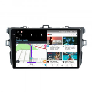 Navigatie dedicata cu Android Toyota Corolla 2007 - 2013, 4GB RAM, Radio GPS Dual Zone, Display 2K QLED 9.5" Touchscreen, Internet Wi-Fi si slot SIM 4G, Bluetooth, MirrorLink, USB, Waze 108727