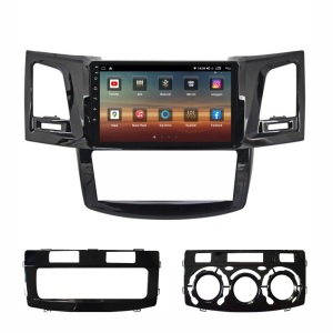 Navigatie dedicata cu Android Toyota Hilux VII 2004 - 2015, 4GB RAM, Radio GPS Dual Zone, Display HD QLED 9" Touchscreen, Internet Wi-Fi si slot SIM 4G, Bluetooth, MirrorLink, USB 100251387