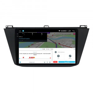 Navigatie dedicata cu Android VW Tiguan II dupa 2016, 4GB RAM, Radio GPS Dual Zone, Display 2K QLED 10.36" Touchscreen, Internet Wi-Fi si slot SIM 4G, Bluetooth, MirrorLink, USB, Waze 111927