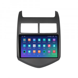 Navigatie dedicata cu Android Chevrolet Aveo 2011 - 2014, 4GB RAM, Radio GPS Dual Zone, Display 2K QLED 9.5" Touchscreen, Internet Wi-Fi si slot SIM 4G, Bluetooth, MirrorLink, USB, Waze 108318