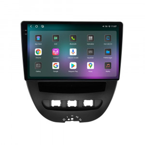 Navigatie dedicata cu Android Citroen C1 I 2005 - 2014, 12GB RAM, Radio GPS Dual Zone, Display 2K QLED 10.36" Touchscreen, Internet Wi-Fi si slot SIM 4G, Bluetooth, MirrorLink, USB, Waze 95938