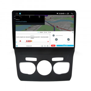 Navigatie dedicata cu Android Citroen C4 II 2009 - 2018, clima automata, 8GB RAM, Radio GPS Dual Zone, Display 2K QLED 10.36" Touchscreen, Internet Wi-Fi si slot SIM 4G, Bluetooth, MirrorLink, USB, Waze 112358