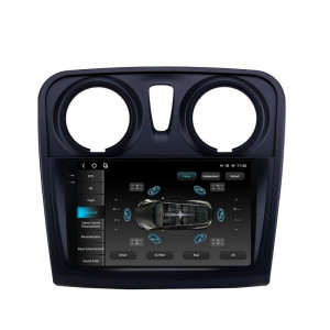 Navigatie dedicata cu Android Dacia Logan II 2012 - 2020, 12GB RAM, Radio GPS Dual Zone, Display 2K QLED 9.5" Touchscreen, Internet Wi-Fi si slot SIM 4G, Bluetooth, MirrorLink, USB, Waze 97688