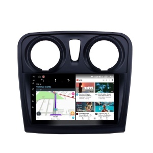 Navigatie dedicata cu Android Dacia Sandero II 2012 - 2020, 2GB RAM, Radio GPS Dual Zone, Display HD QLED 9" Touchscreen, Internet Wi-Fi si slot SIM 4G, Bluetooth, MirrorLink, USB 100270188