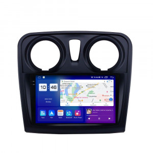 Navigatie dedicata cu Android Dacia Sandero II 2012 - 2020, 8GB RAM, Radio GPS Dual Zone, Display 2K QLED 9.5" Touchscreen, Internet Wi-Fi si slot SIM 4G, Bluetooth, MirrorLink, USB, Waze 106128