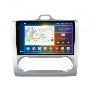 Navigatie dedicata cu Android Ford Focus II 2004 - 2011, clima automata, 4GB RAM, Radio GPS Dual Zone, Display 2K QLED 9.5" Touchscreen, Internet Wi-Fi si slot SIM 4G, Bluetooth, MirrorLink, USB, Waze 103928