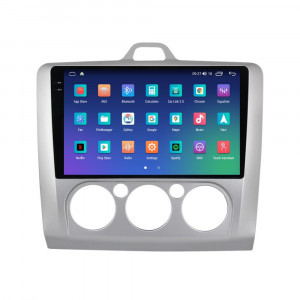 Navigatie dedicata cu Android Ford Focus II 2004 - 2011, clima manuala, 8GB RAM, Radio GPS Dual Zone, Display 2K QLED 9.5" Touchscreen, Internet Wi-Fi si slot SIM 4G, Bluetooth, MirrorLink, USB, Waze 110108