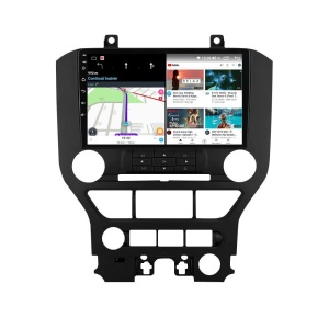 Navigatie dedicata cu Android Ford Mustang 2014 - 2021 fara navigatie originala, 4GB RAM, Radio GPS Dual Zone, Display HD QLED 9" Touchscreen, Internet Wi-Fi si slot SIM 4G, Bluetooth, MirrorLink, USB 100269258