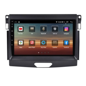 Navigatie dedicata cu Android Ford Ranger dupa 2015 fara navigatie originala, 4GB RAM, Radio GPS Dual Zone, Display HD QLED 9" Touchscreen, Internet Wi-Fi si slot SIM 4G, Bluetooth, MirrorLink, USB 100254228