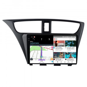 Navigatie dedicata cu Android Honda Civic IX Hatchback 2011 - 2015, 12GB RAM, Radio GPS Dual Zone, Display 2K QLED 9.5" Touchscreen, Internet Wi-Fi si slot SIM 4G, Bluetooth, MirrorLink, USB, Waze 99638