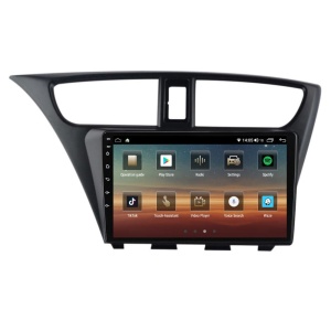 Navigatie dedicata cu Android Honda Civic IX Hatchback 2011 - 2015, 4GB RAM, Radio GPS Dual Zone, Display HD QLED 9" Touchscreen, Internet Wi-Fi si slot SIM 4G, Bluetooth, MirrorLink, USB 100253268