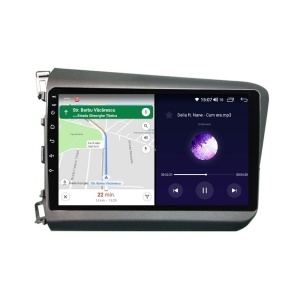 Navigatie dedicata cu Android Honda Civic IX Sedan 2011 - 2015, 4GB RAM, Radio GPS Dual Zone, Display HD IPS 9" Touchscreen, Internet Wi-Fi, Bluetooth, MirrorLink, USB - Img 6