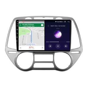 Navigatie dedicata cu Android Hyundai i20 2008 - 2012, clima automata, 4GB RAM, Radio GPS Dual Zone, Display HD QLED 9" Touchscreen, Internet Wi-Fi si slot SIM 4G, Bluetooth, MirrorLink, USB 100269708