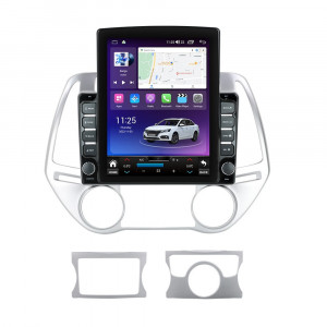 Navigatie dedicata cu Android Hyundai i20 2012 - 2014, 8GB RAM, Radio GPS Dual Zone, Touchscreen IPS 9.7" HD tip Tesla, Internet Wi-Fi si slot SIM 4G, Bluetooth, MirrorLink, USB
