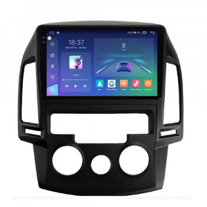 Navigatie dedicata cu Android Hyundai i30 2007 - 2012, clima manuala, 8GB RAM, Radio GPS Dual Zone, Display 2K QLED 9.5" Touchscreen, Internet Wi-Fi si slot SIM 4G, Bluetooth, MirrorLink, USB