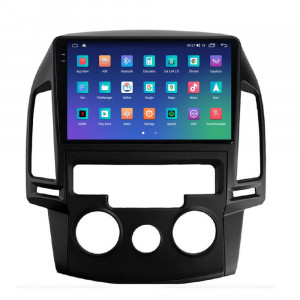 Navigatie dedicata cu Android Hyundai i30 2007 - 2012, clima manuala, 8GB RAM, Radio GPS Dual Zone, Display 2K QLED 9.5" Touchscreen, Internet Wi-Fi si slot SIM 4G, Bluetooth, MirrorLink, USB, Waze 110168