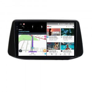 Navigatie dedicata cu Android Hyundai i30 dupa 2017, 8GB RAM, Radio GPS Dual Zone, Display 2K QLED 9.5" Touchscreen, Internet Wi-Fi si slot SIM 4G, Bluetooth, MirrorLink, USB, Waze 110628